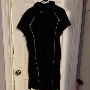 Livi Active Black Dress with White Accents